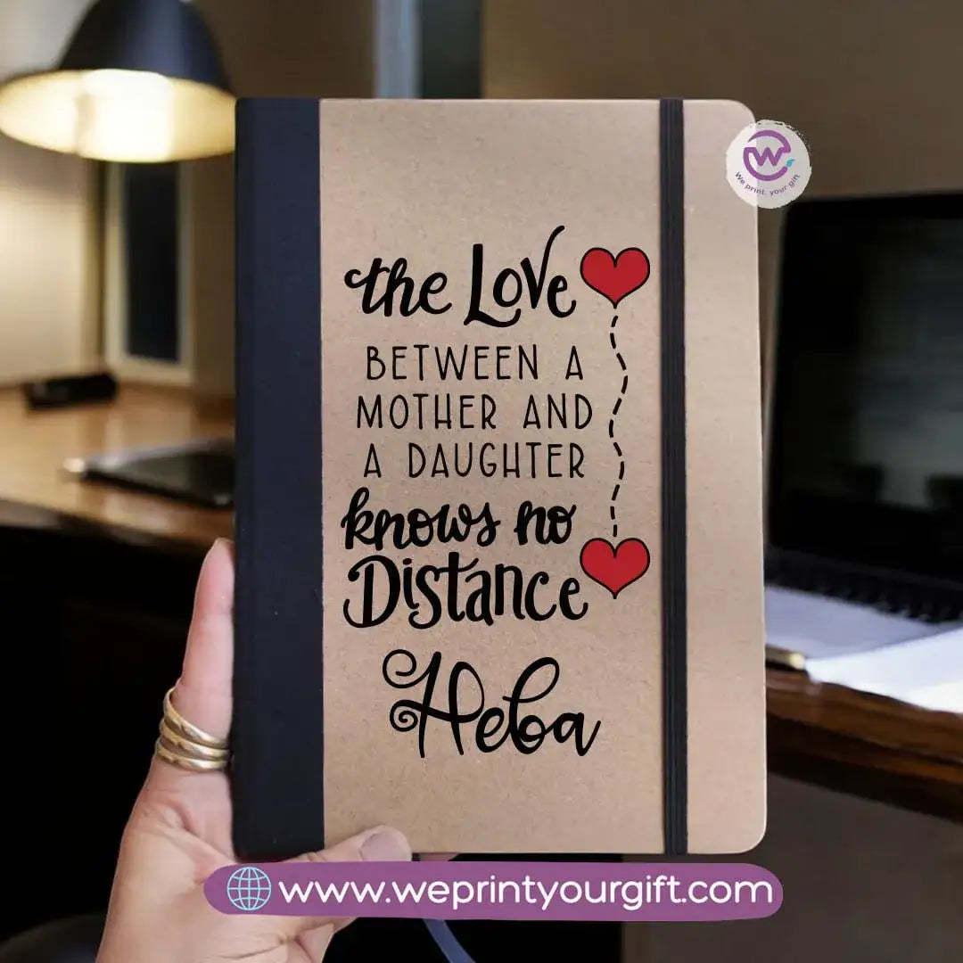 Custom Notebook- Rubber notebook -Mom - WE PRINT