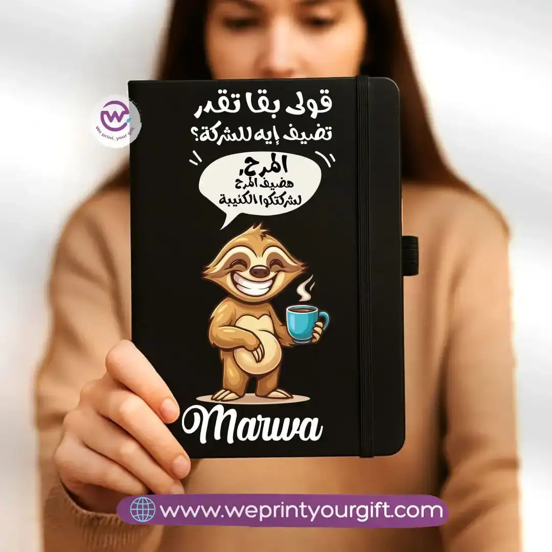 Custom notebook- Rubber notebook- Comic - WE PRINT