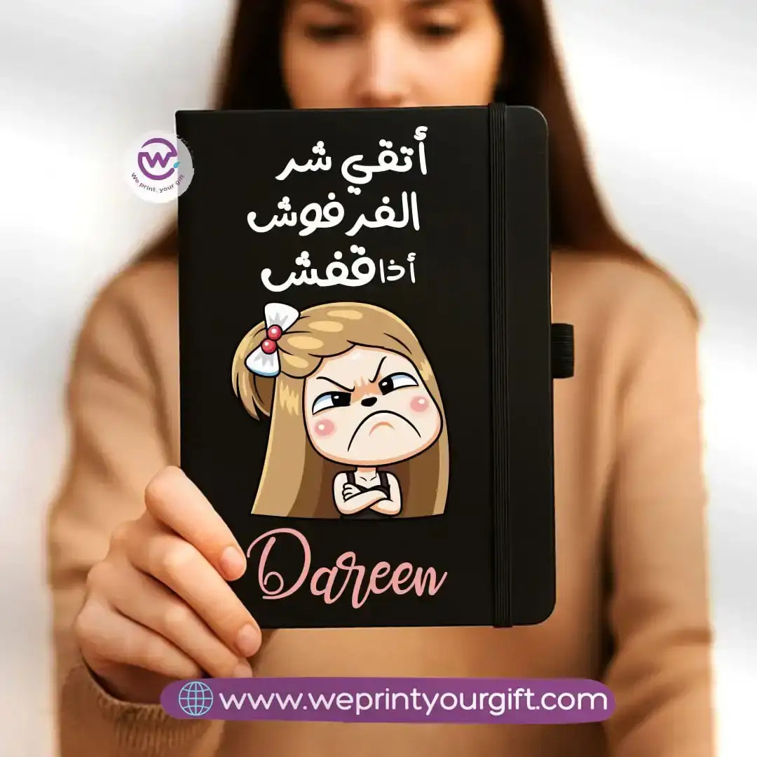 Custom notebook- Rubber notebook- Comic - WE PRINT