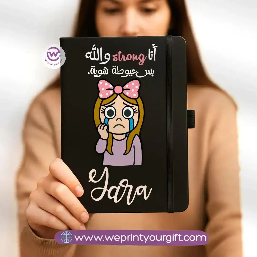 Custom notebook- Rubber notebook- Comic - WE PRINT