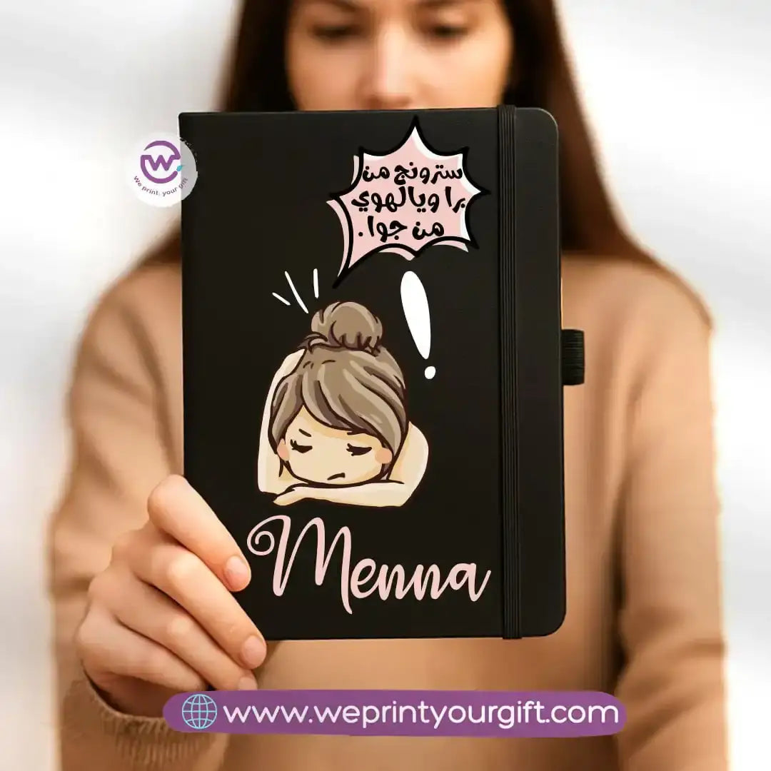 Custom notebook- Rubber notebook- Comic - WE PRINT