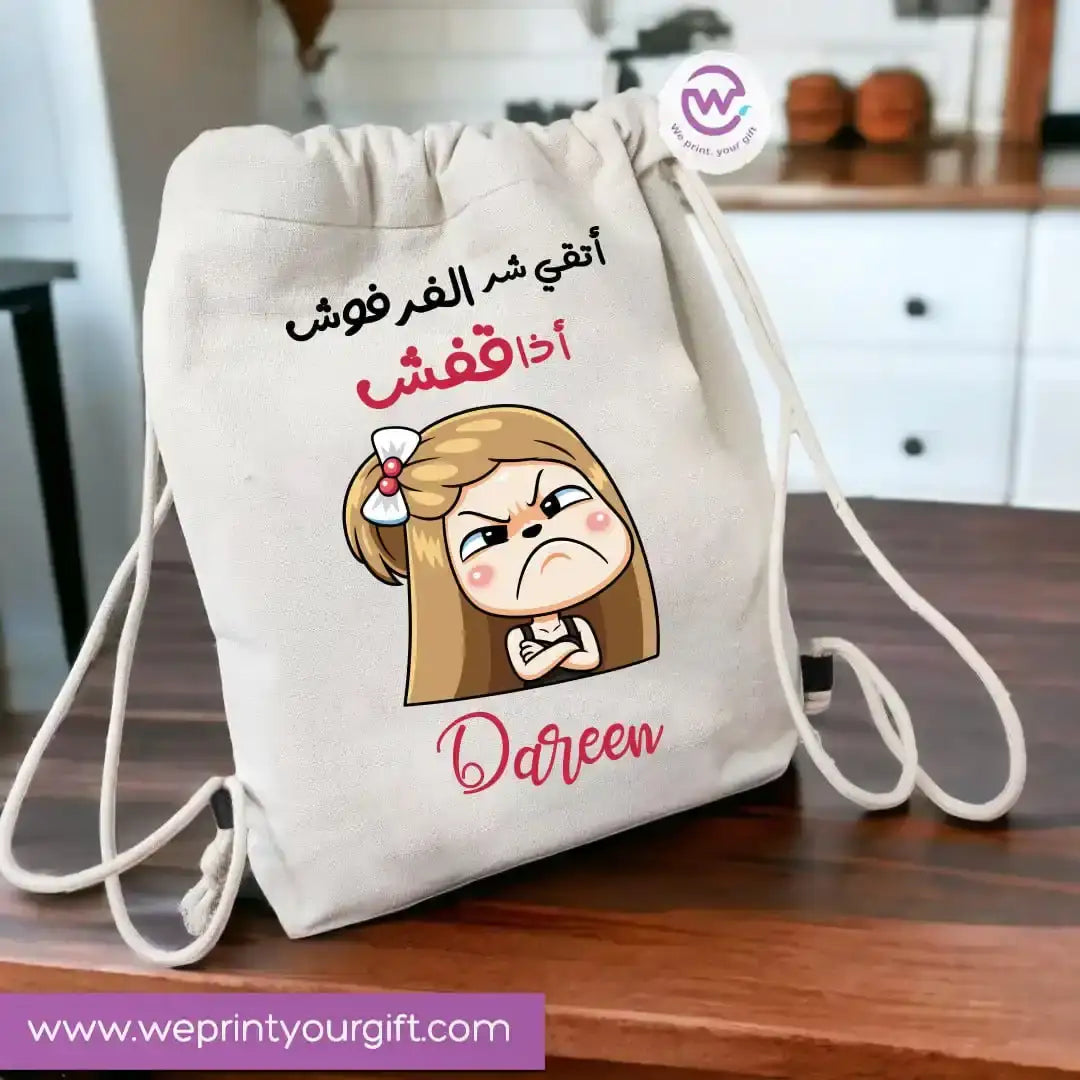Custom bag-Drawstring bag- Comic - WE PRINT