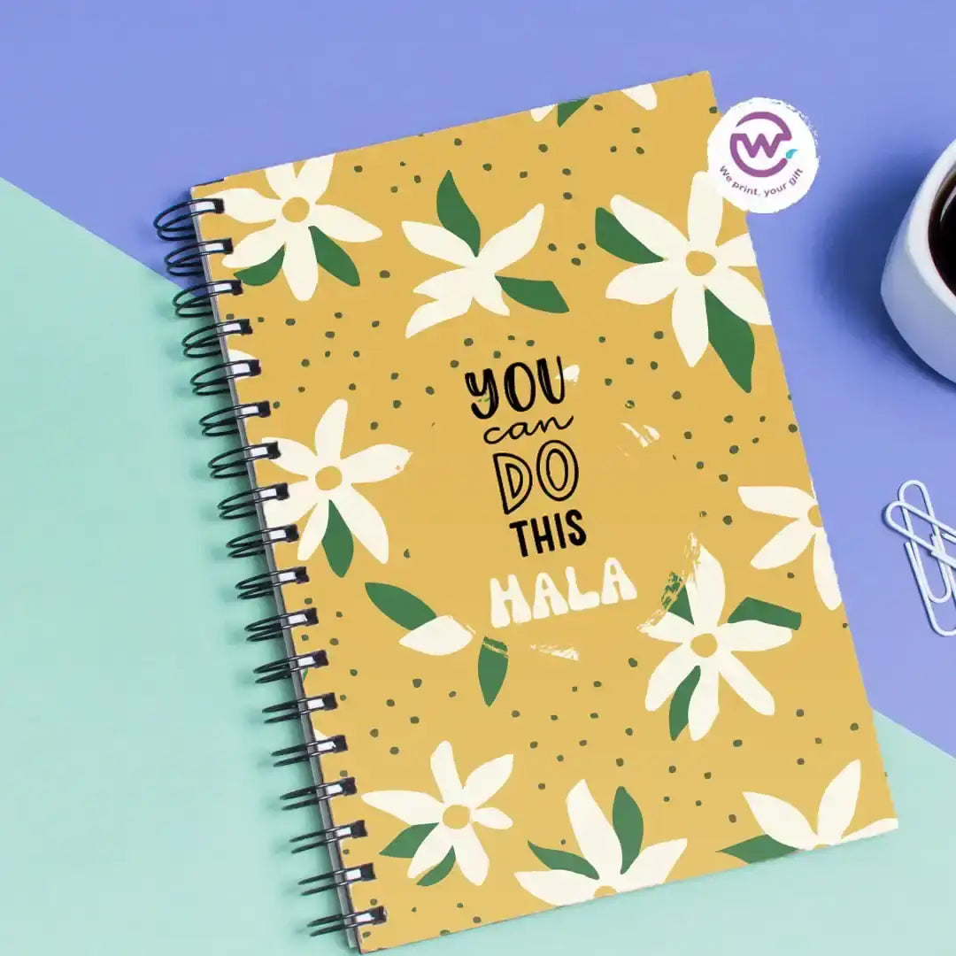 Personalized notebook- Motivation - WE PRINT