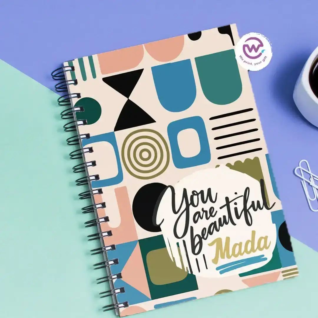 Personalized notebook- Motivation - WE PRINT