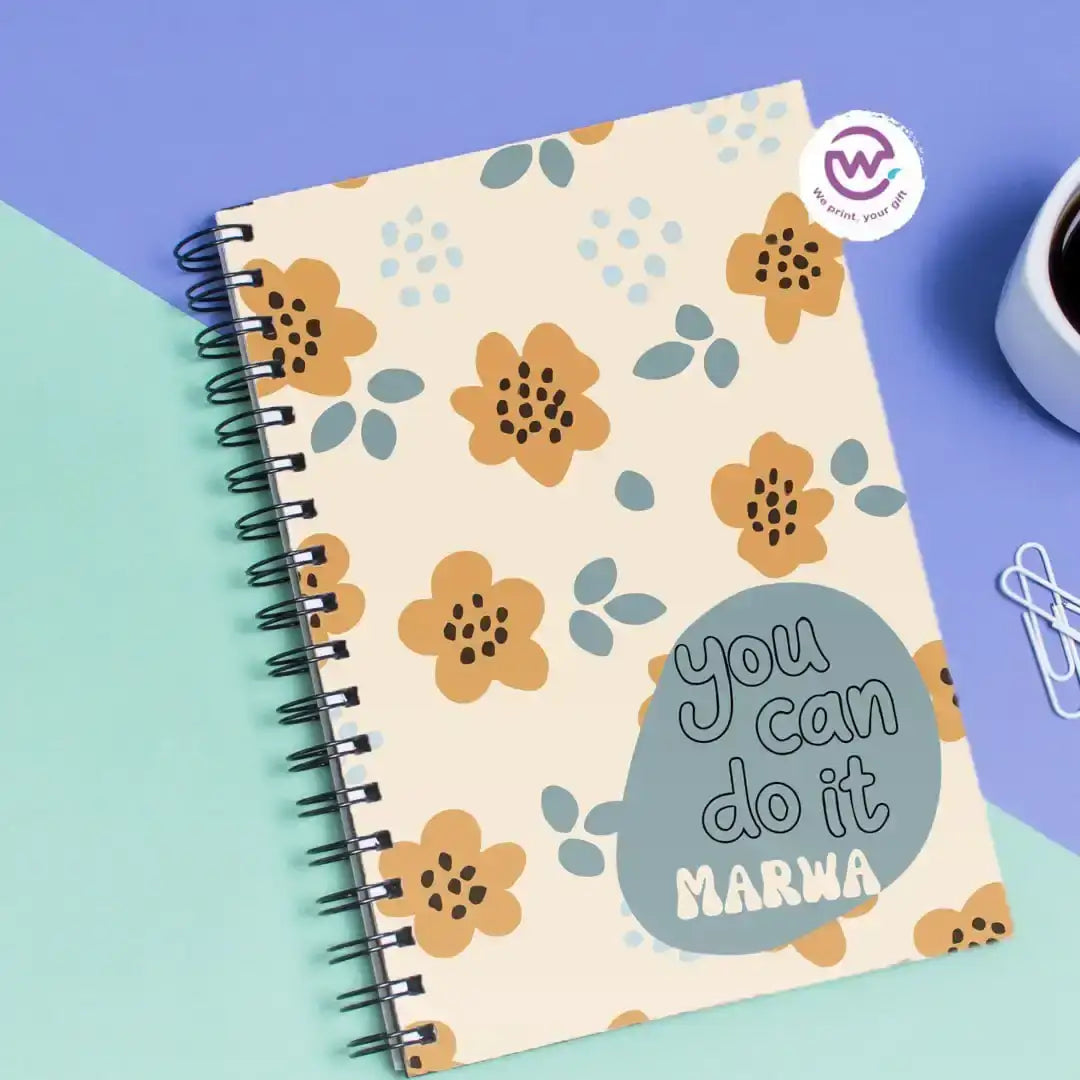 Personalized notebook- Motivation - WE PRINT