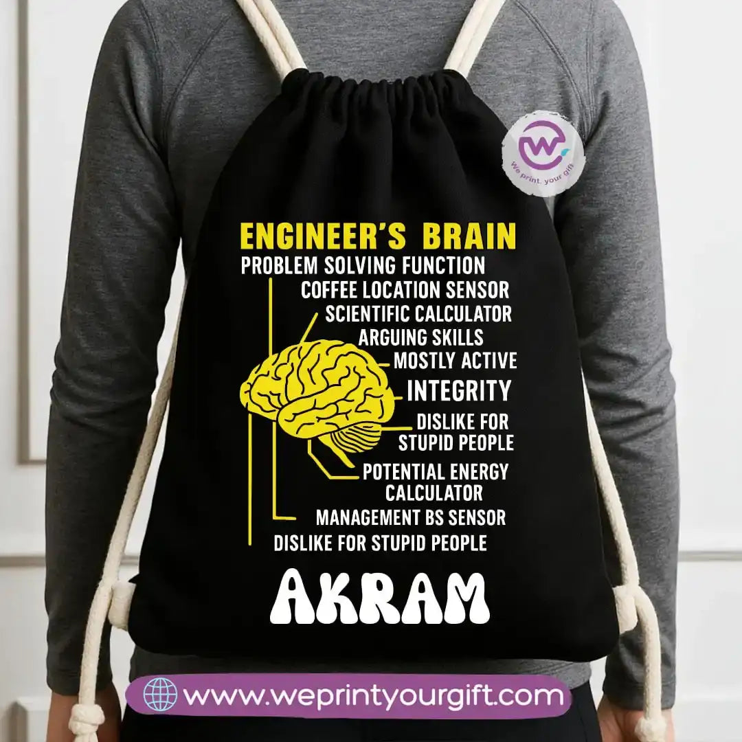 Custom bag-Drawstring bag- Engineers - WE PRINT