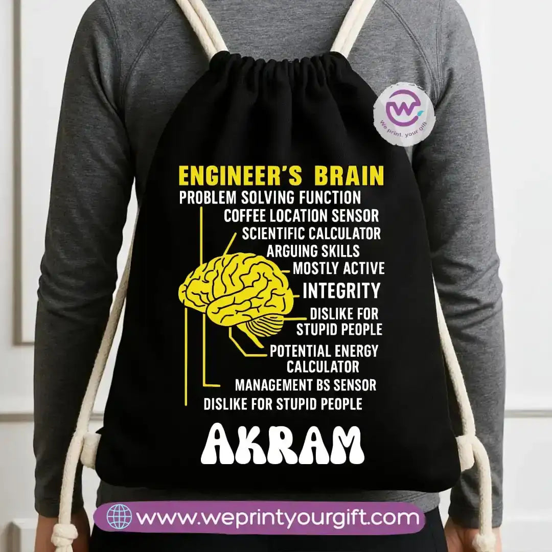 Custom bag-Drawstring bag- Engineers - WE PRINT
