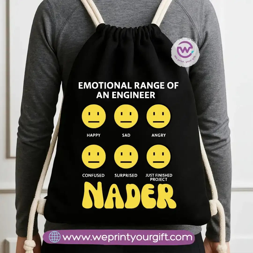 Custom bag-Drawstring bag- Engineers - WE PRINT