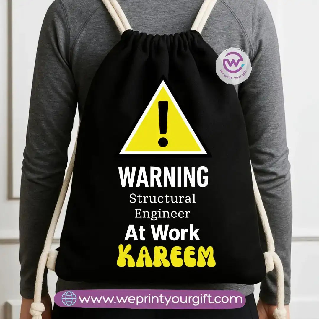Custom bag-Drawstring bag- Engineers - WE PRINT