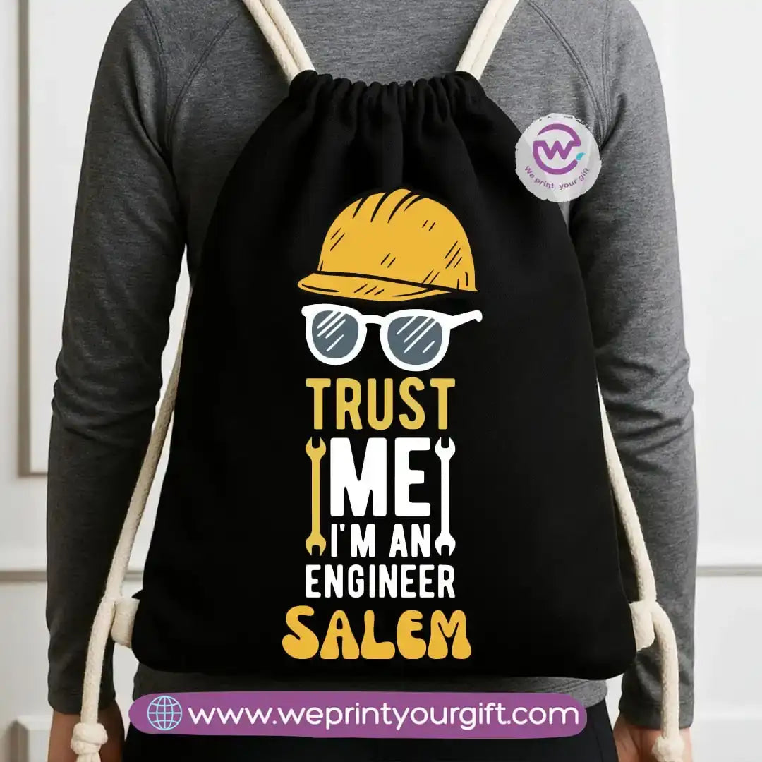 Custom bag-Drawstring bag- Engineers - WE PRINT