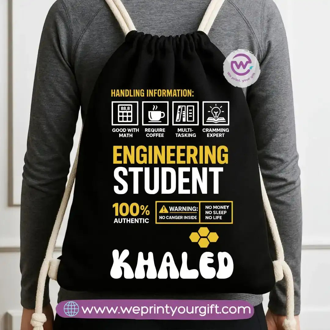 Custom bag-Drawstring bag- Engineers - WE PRINT
