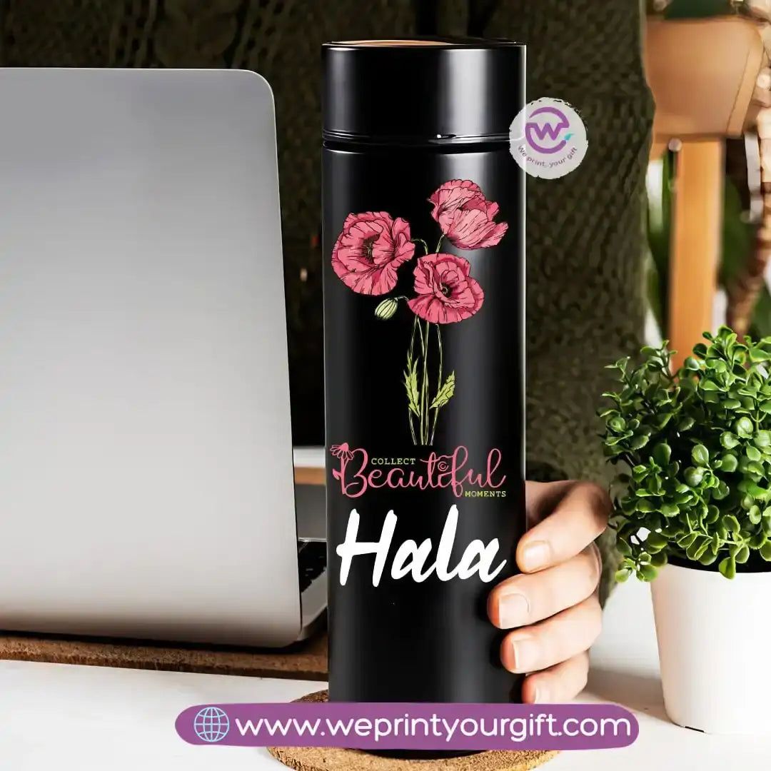 Insulated Thermal Mug- Floral - WE PRINT