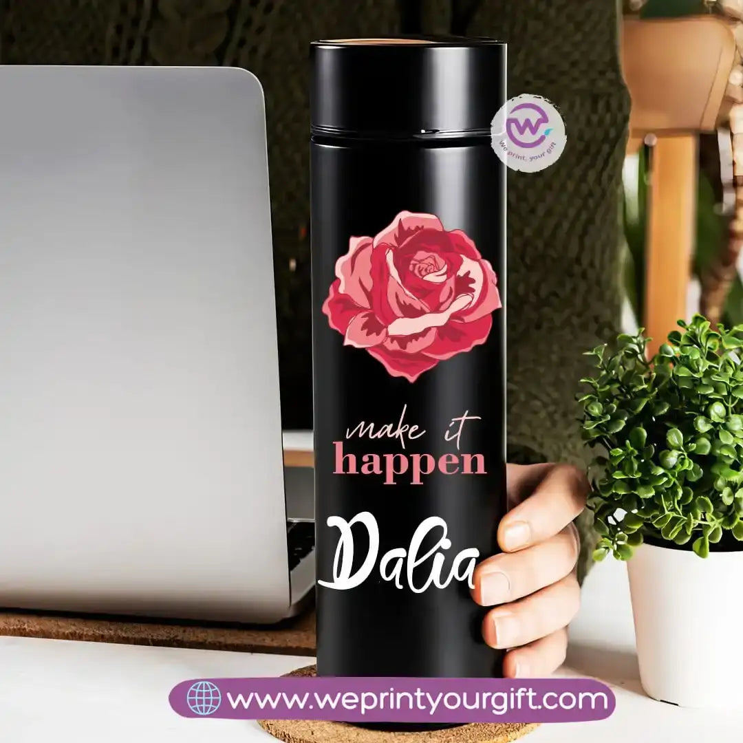 Insulated Thermal Mug- Floral - WE PRINT