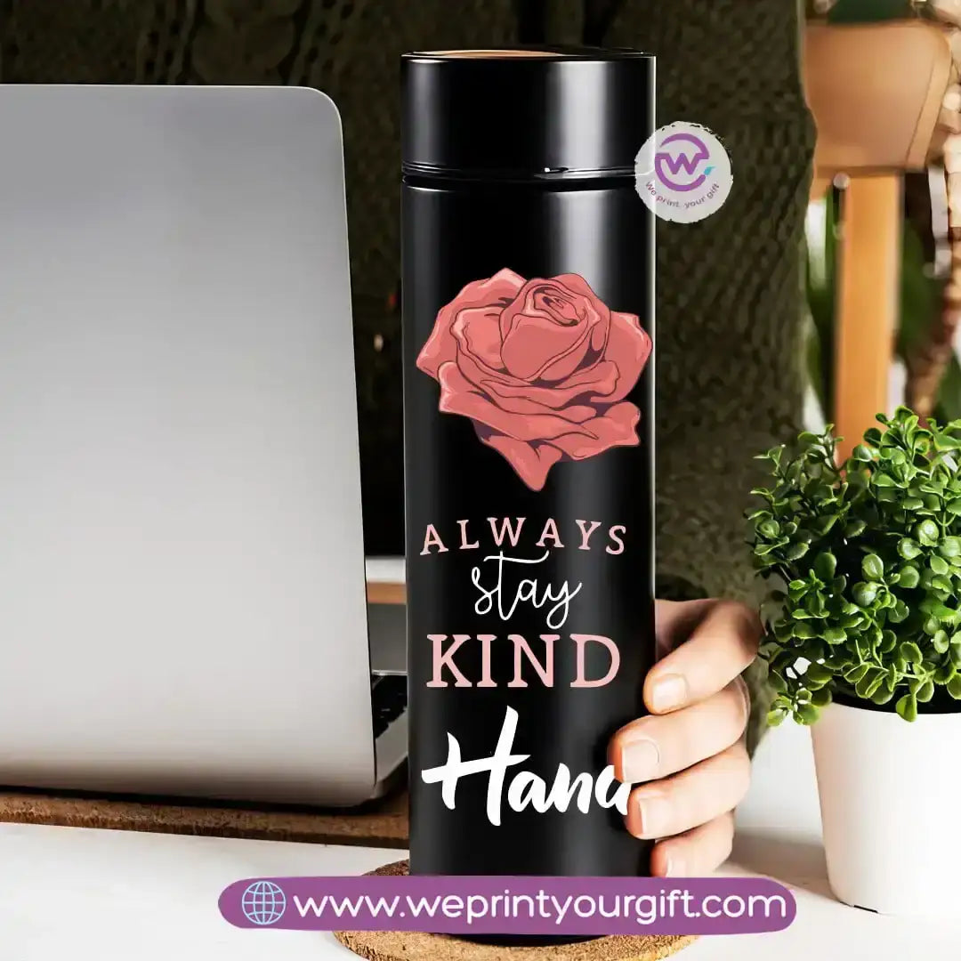 Insulated Thermal Mug- Floral - WE PRINT