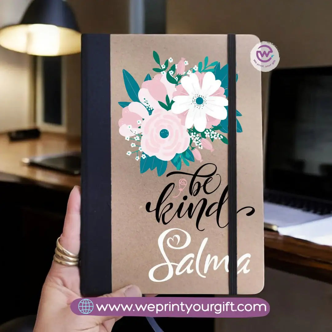 Personalized Notebook- Rubber notebook- Motivation - WE PRINT