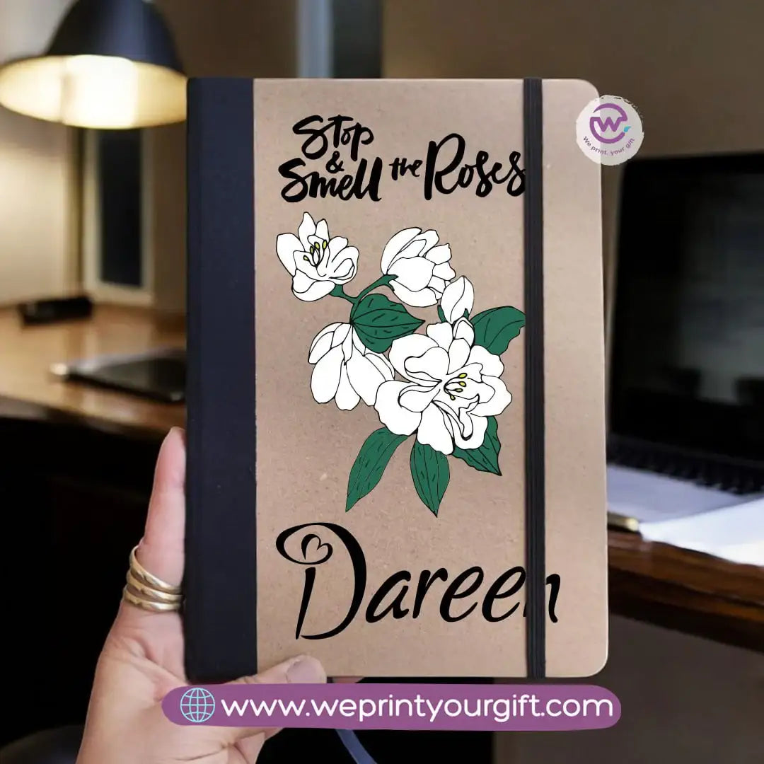 Personalized Notebook- Rubber notebook- Motivation - WE PRINT