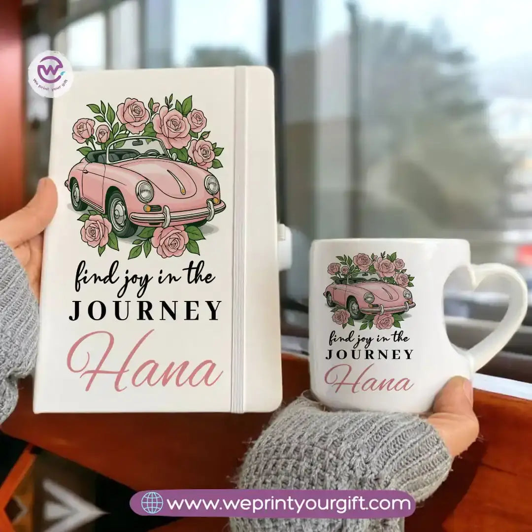 Motivation Set ( Heart handle mug +Notebook) - WE PRINT