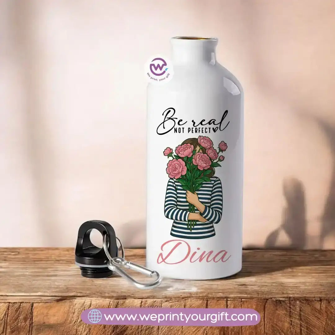 Aluminum Water Flask- Motivation- Names - WE PRINT