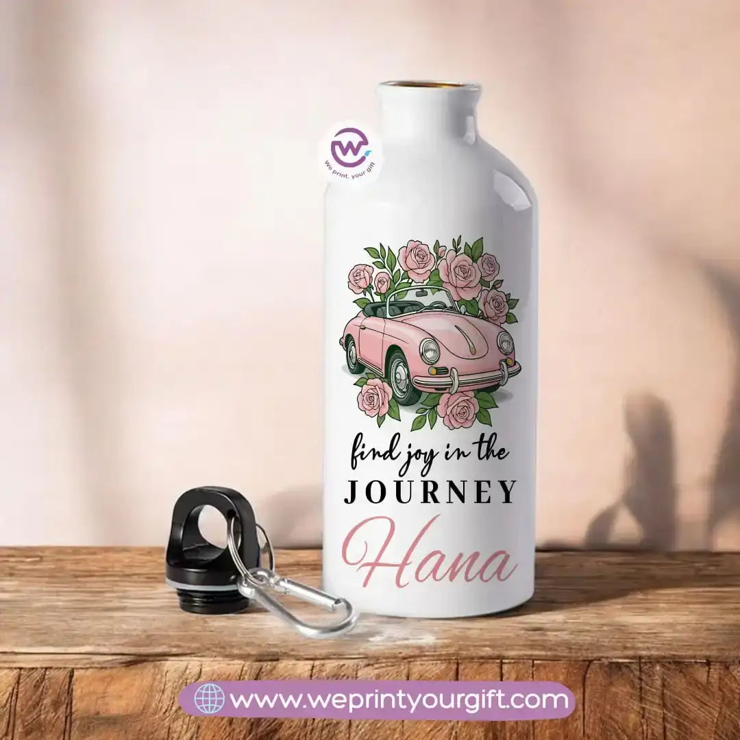 Aluminum Water Flask- Motivation- Names - WE PRINT