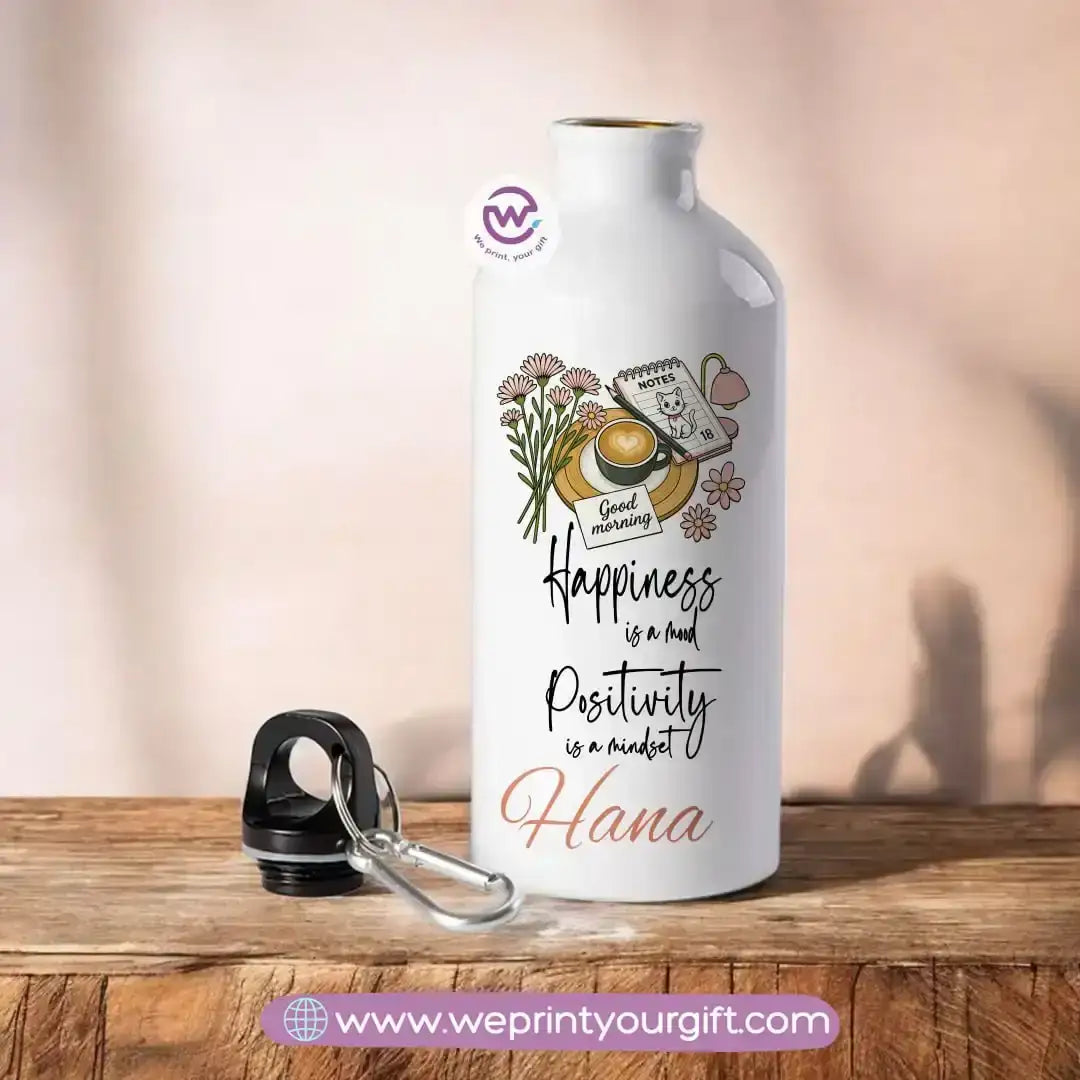 Aluminum Water Flask- Motivation- Names - WE PRINT