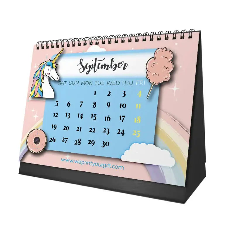 Unicorn Desk Calendar 2026 - WE PRINT