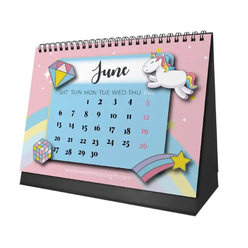 Unicorn Desk Calendar 2026 - WE PRINT