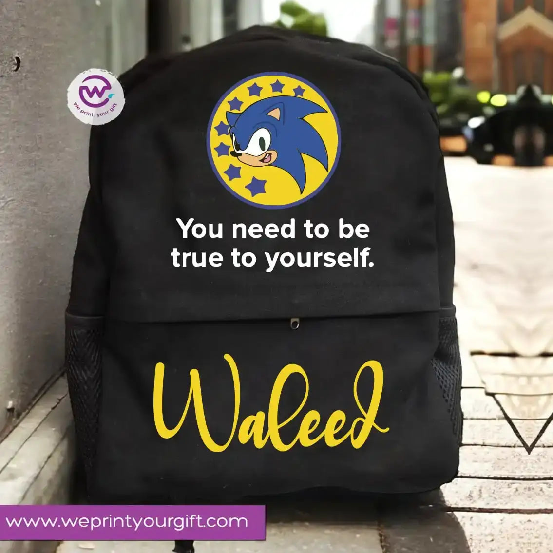 Sonic Backpack- Names - WE PRINT