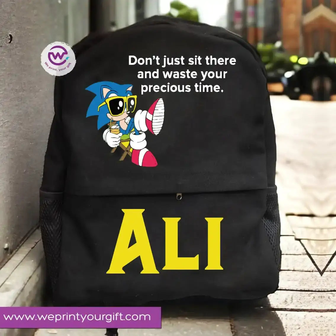 Sonic Backpack- Names - WE PRINT