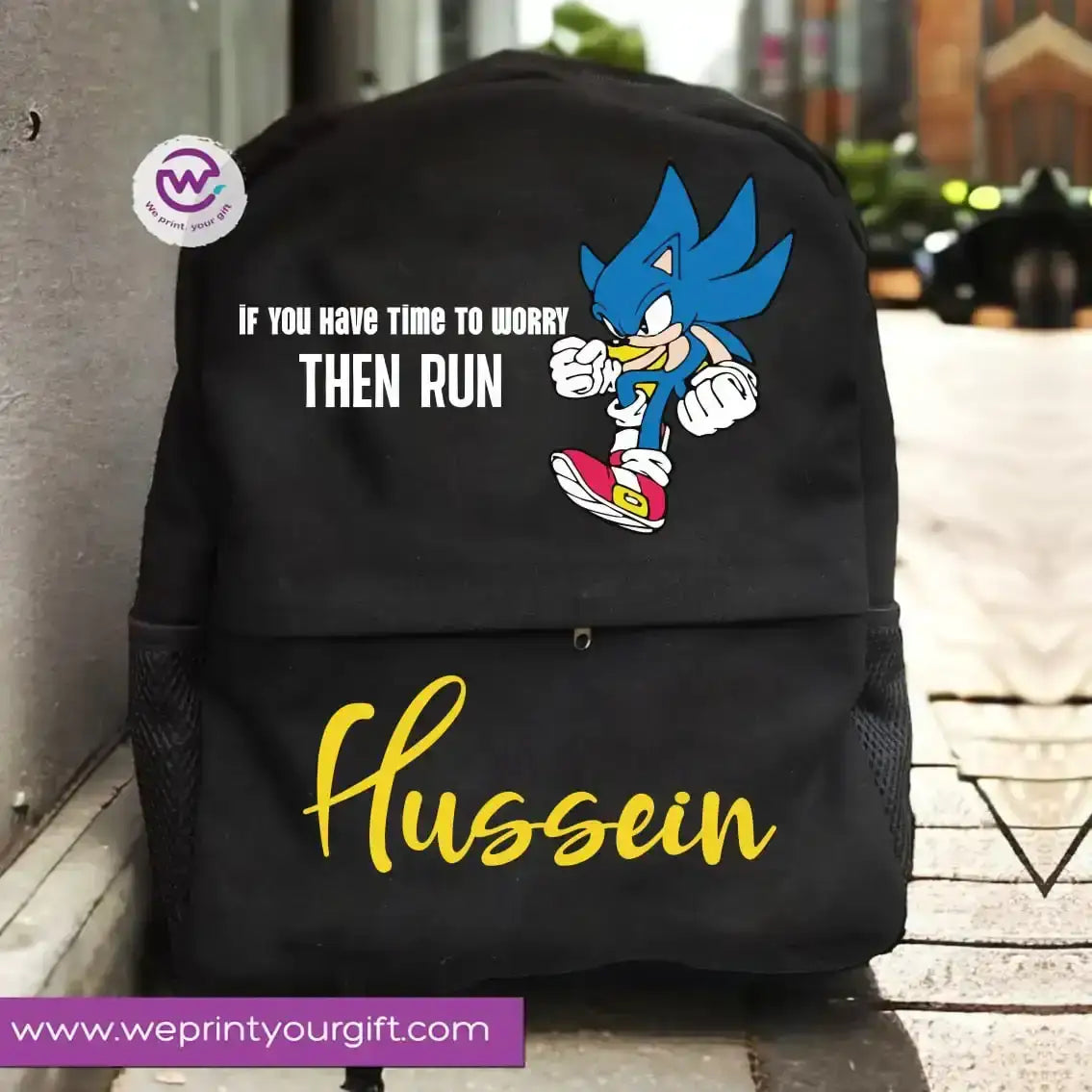 Sonic Backpack- Names - WE PRINT
