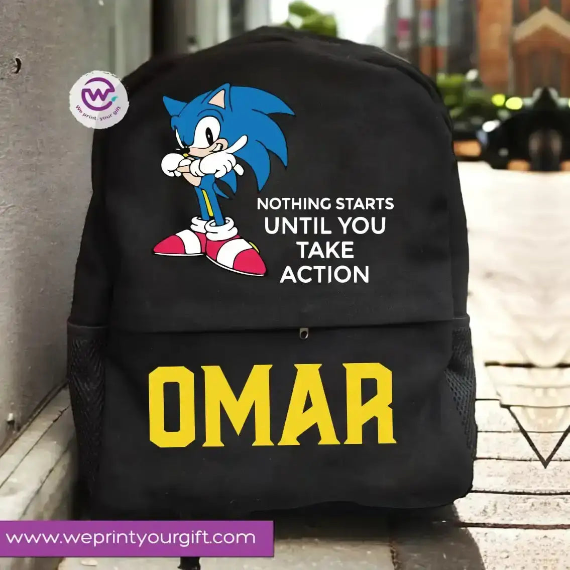 Sonic Backpack- Names - WE PRINT
