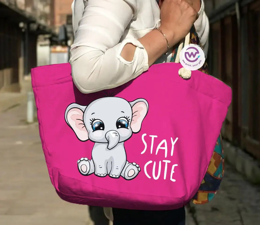 Beach bag for women- Elephant - WE PRINT