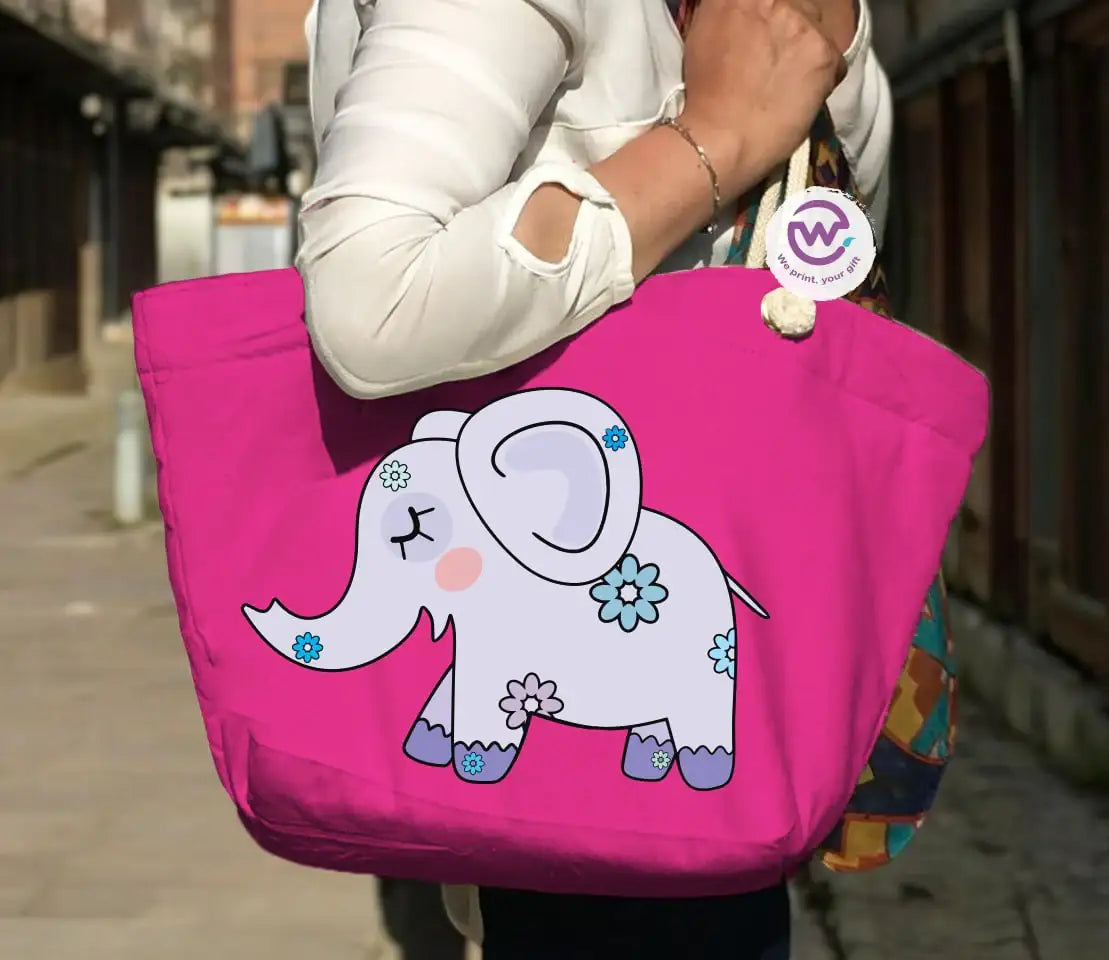 Beach bag for women- Elephant - WE PRINT