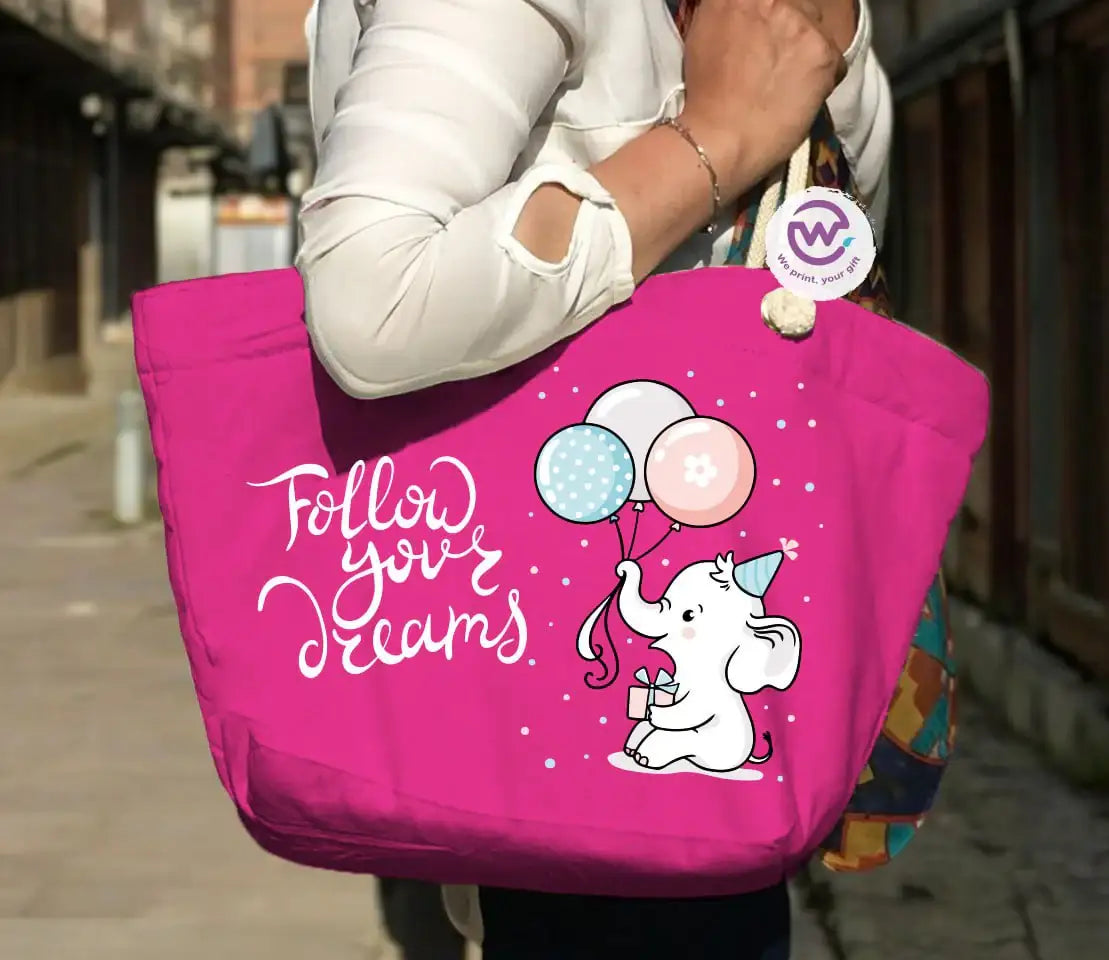 Beach bag for women- Elephant - WE PRINT