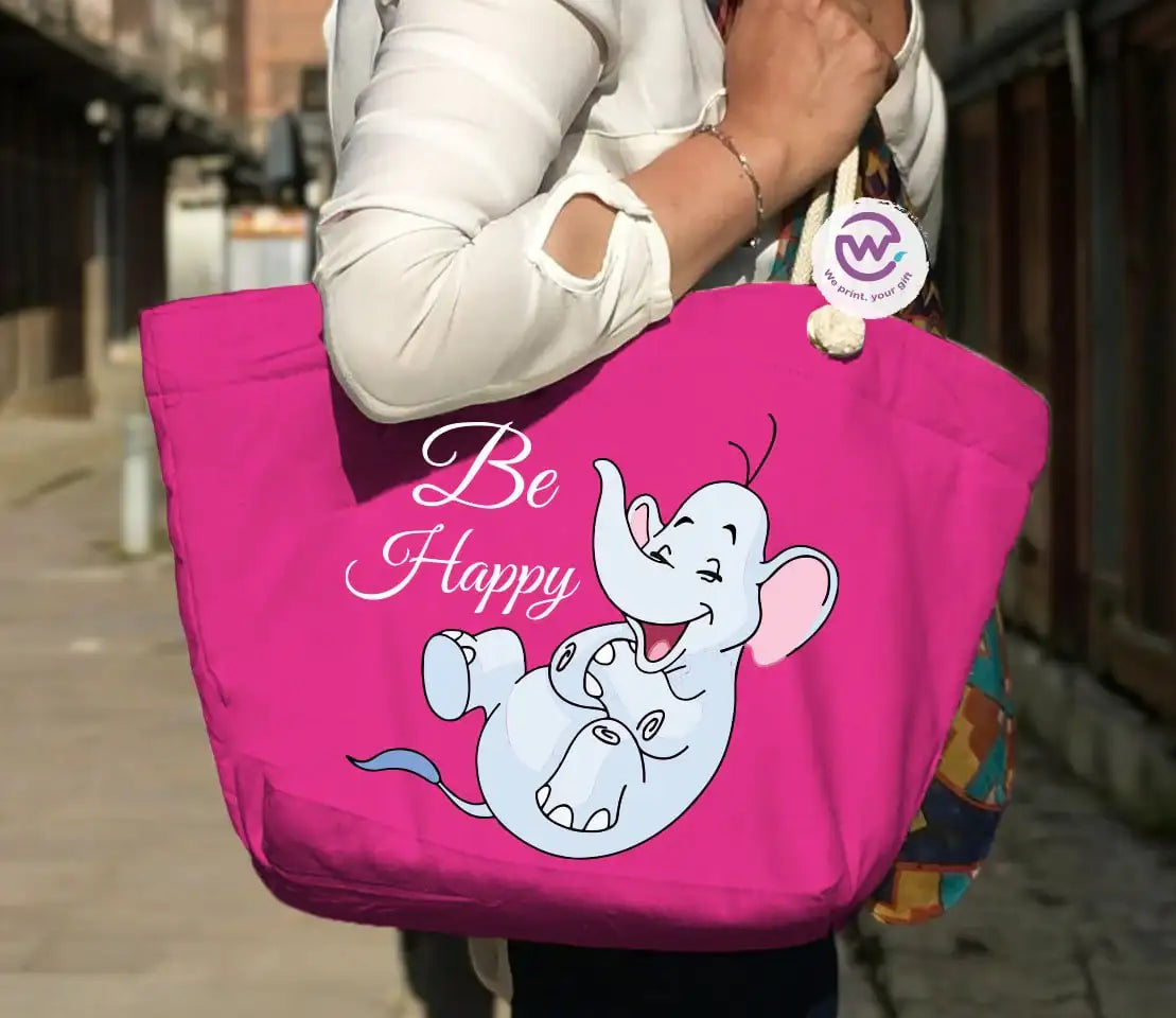Beach bag for women- Elephant - WE PRINT