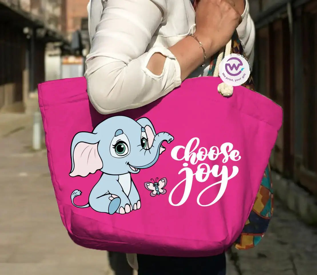 Beach bag for women- Elephant - WE PRINT
