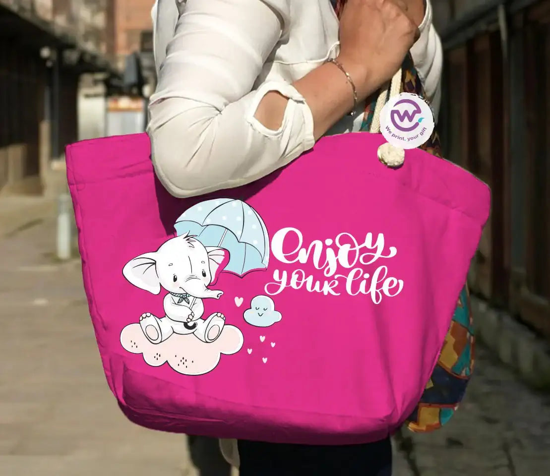 Beach bag for women- Elephant - WE PRINT