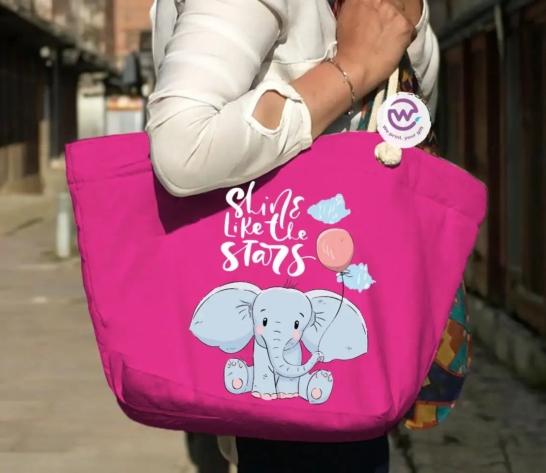 Beach bag for women- Elephant - WE PRINT