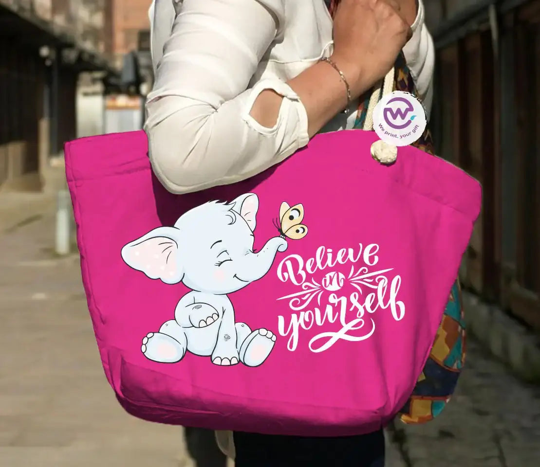 Beach bag for women- Elephant - WE PRINT