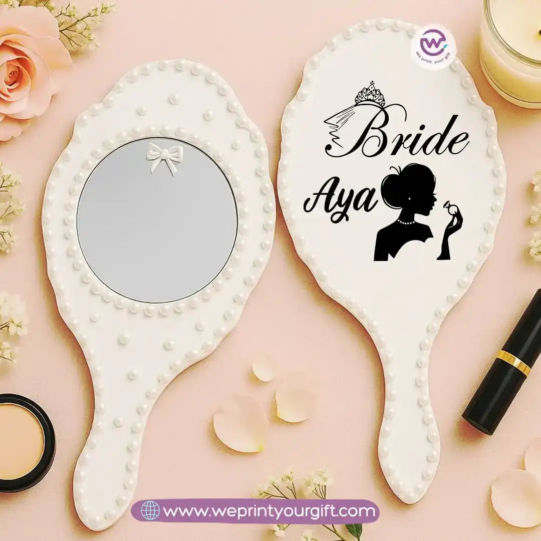 Personalized Bride Mirror with names - WE PRINT