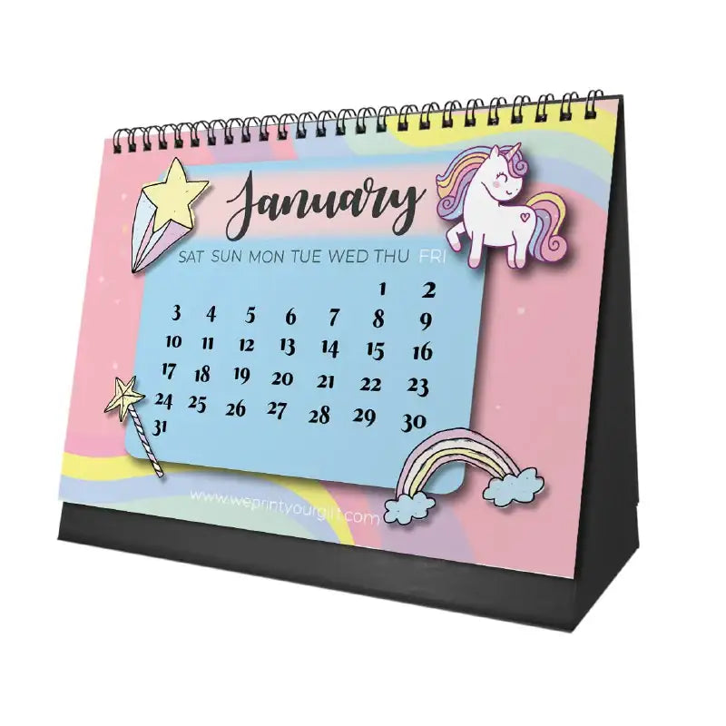 Unicorn Desk Calendar 2026 - WE PRINT