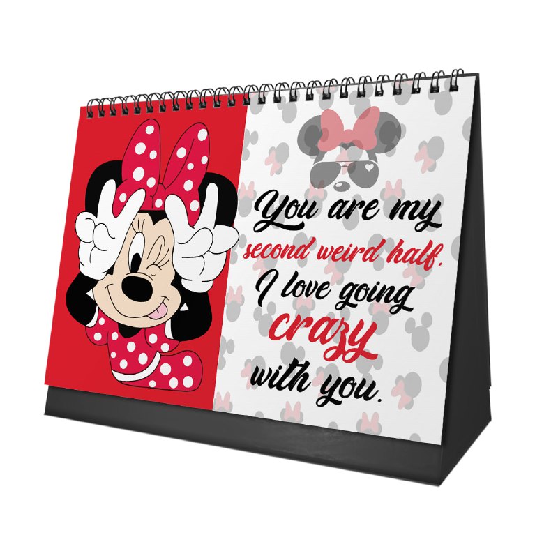 Minnie Mouse Desk Calendar 2026