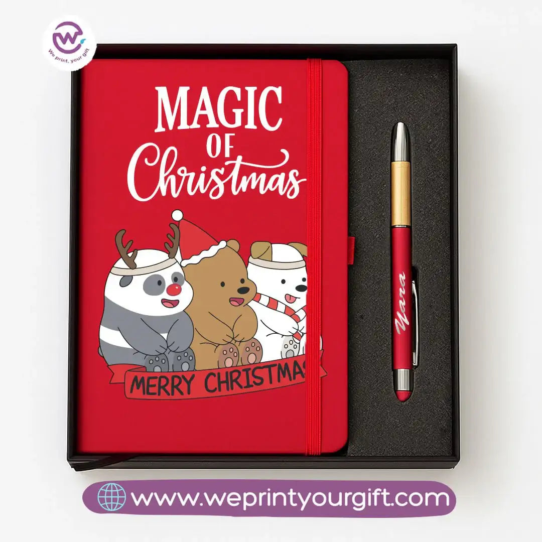 Cute Bears Personalized Notebook & Engraved Pen Gift Box - WE PRINT