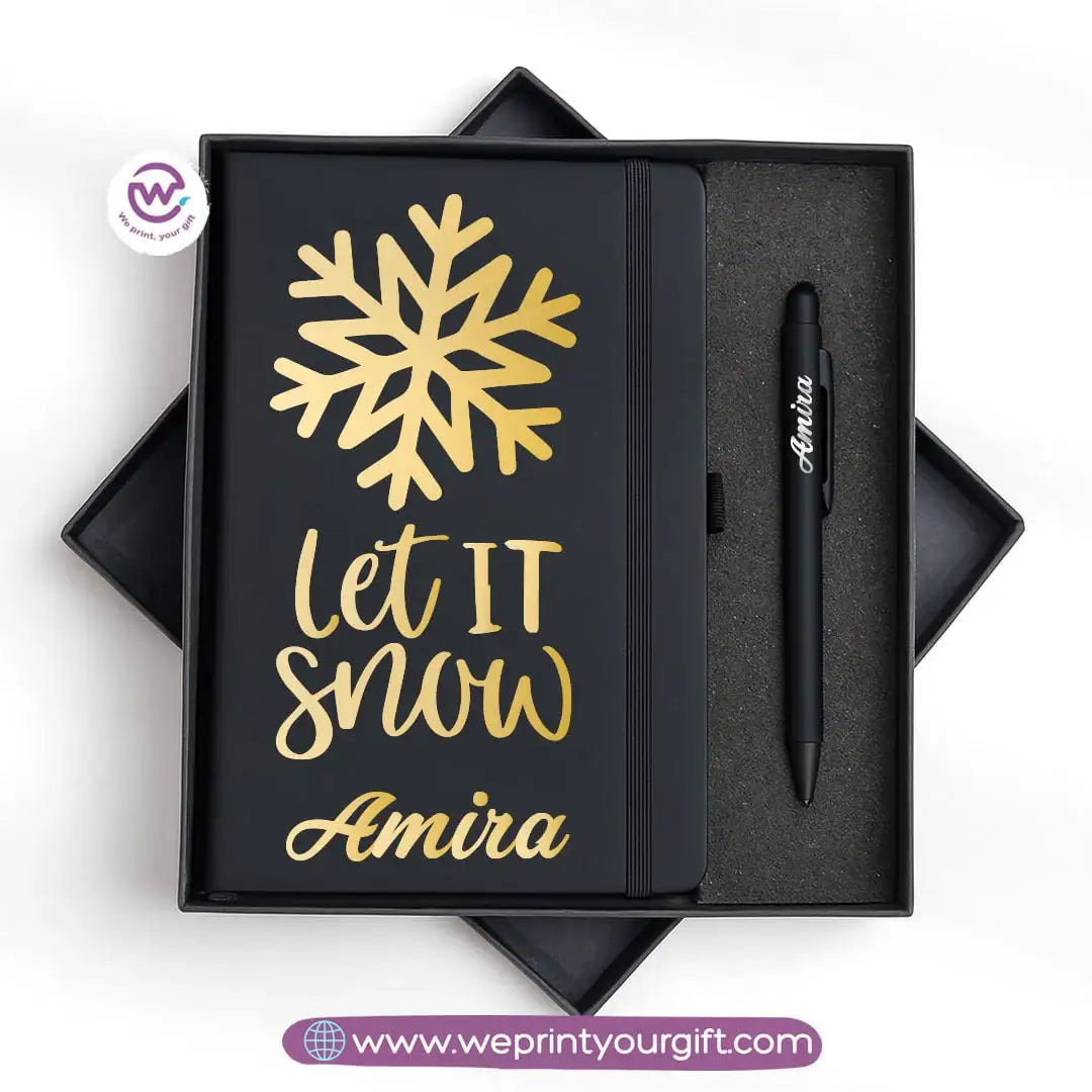 Christmas Special โ Personalized Notebook & Engraved Pen Gift Box - WE PRINT