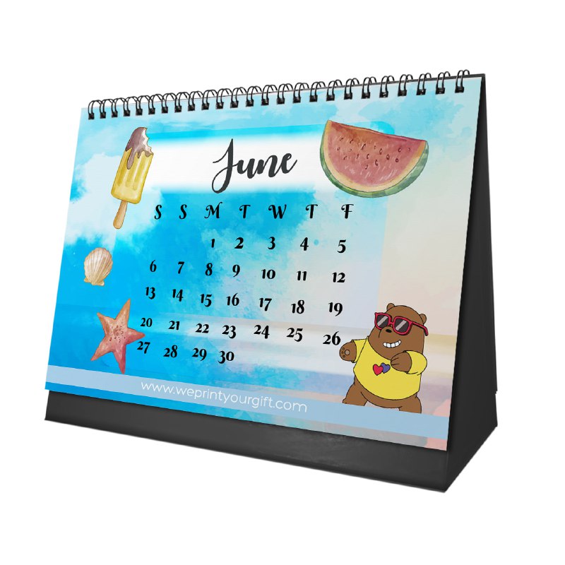 Cute Bears Desk Calendar 2026