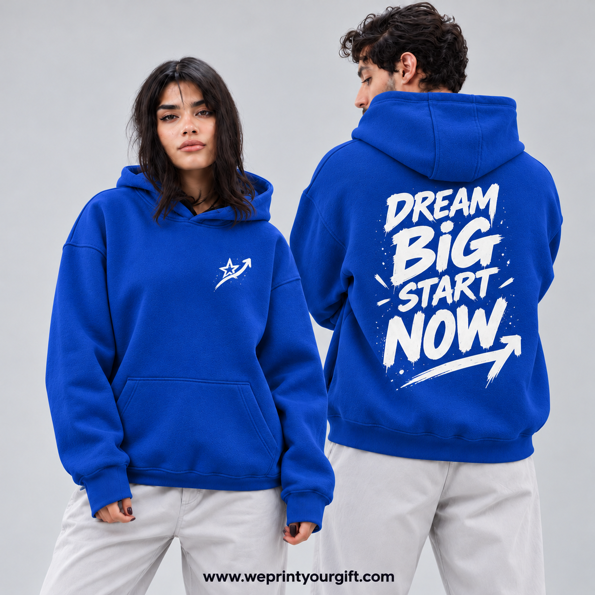 Unisex "Daily Inspiration" Hoodie - Premium Melton Cotton