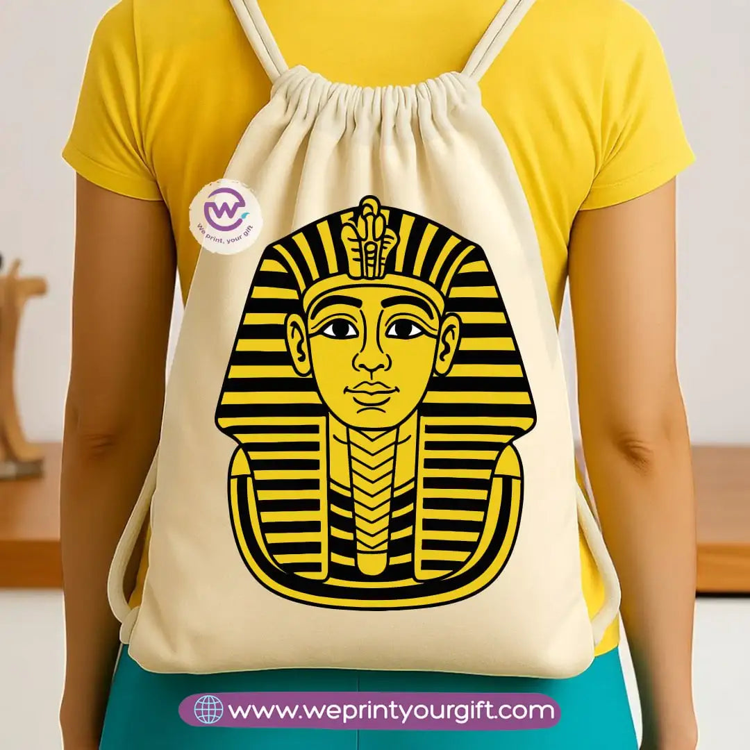 Pharaonic Egyptian Drawstring Backpack โ Ancient Art Inspired Designs - WE PRINT