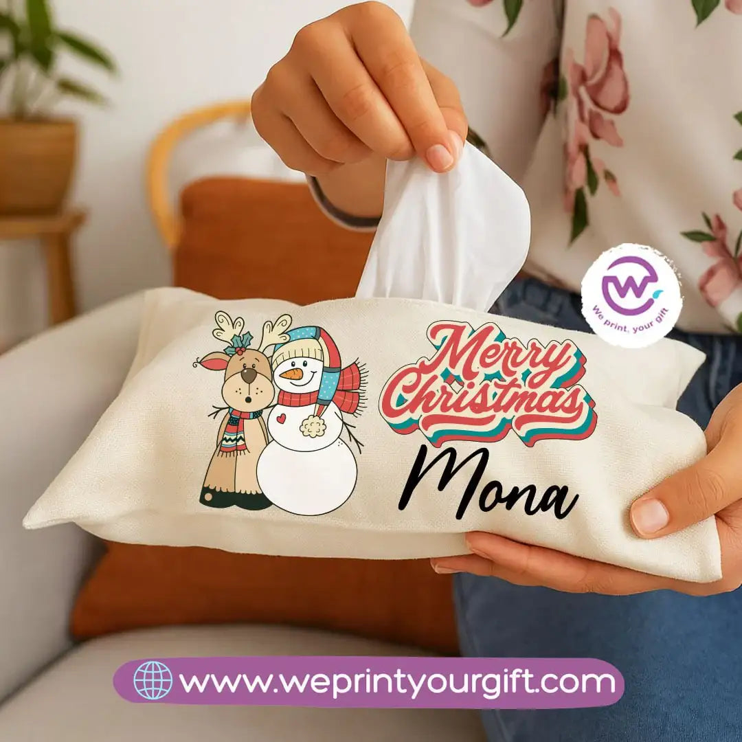 Personalized Fabric Tissue Holder – Christmas Designs - WE PRINT