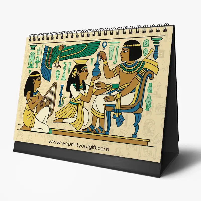 Egyptian Pharaonic Desk Calendar 2026 - WE PRINT