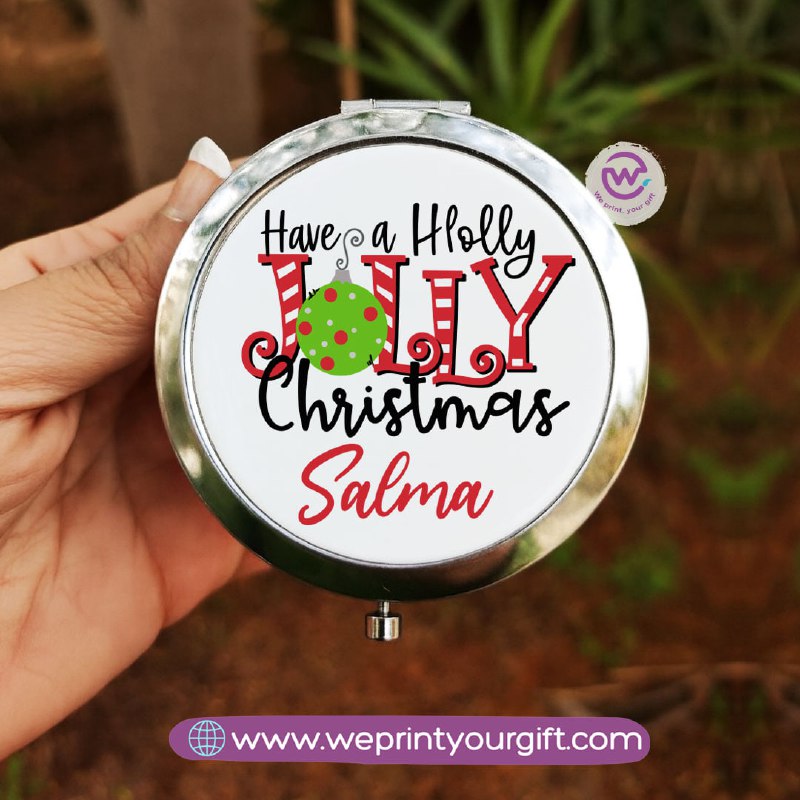 Personalized Compact Makeup Mirror | Christmas
