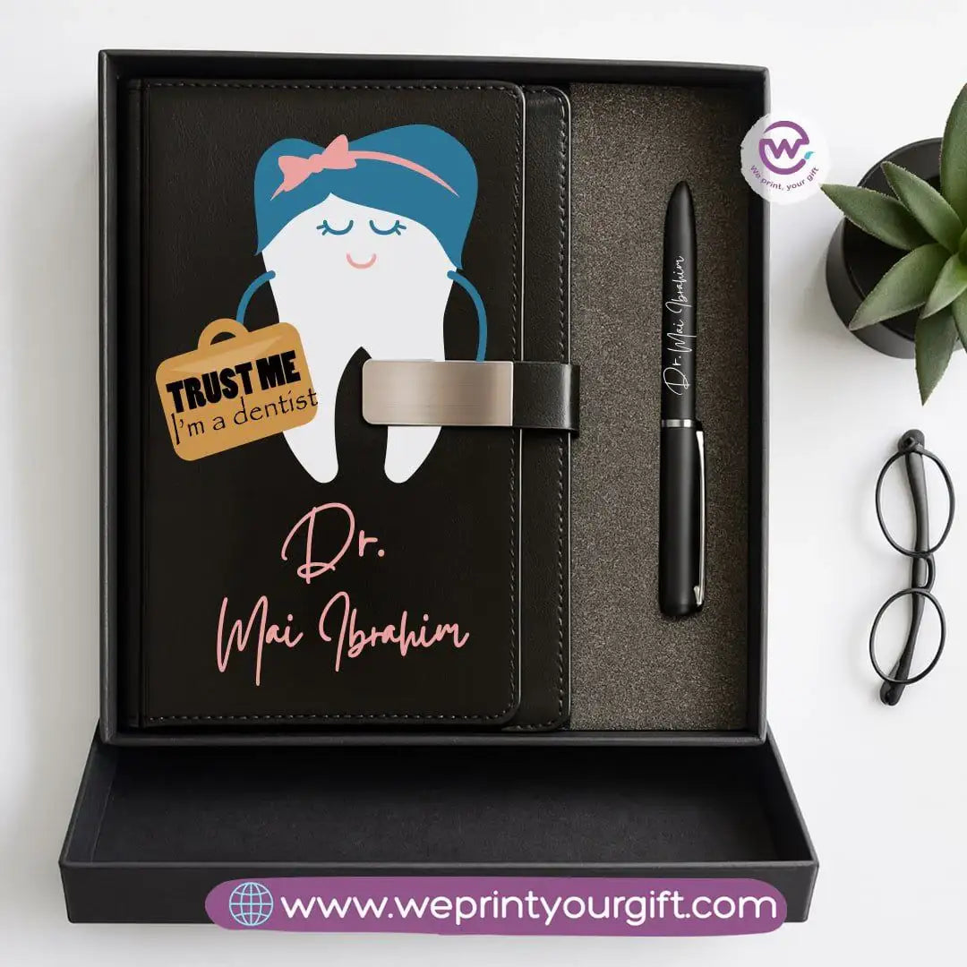 Professional Personalized Gift Box – Custom Name Career-Themed Notebook & Pen Set - WE PRINT